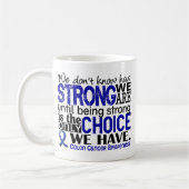 Mug Cancer du colon comme nous forts sommes (Gauche)