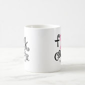 Mug Cancer du sein de F*CK (ruban rose) (Centre)