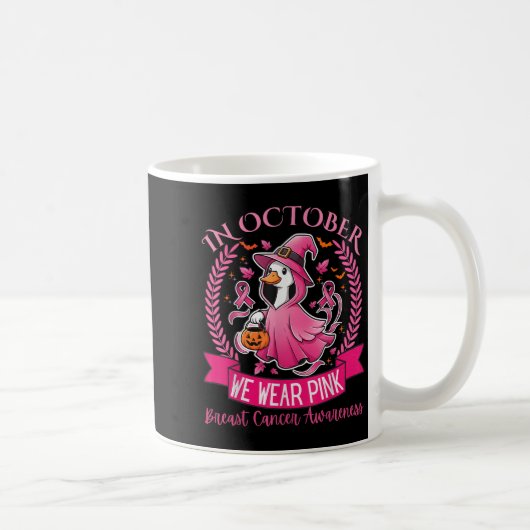 Mug Cancer Du Sein Femmes Halloween En Octobre Nous Po (Droite)