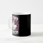 Mug Cancer Du Sein Femmes Halloween En Octobre Nous Po (Devant gauche)