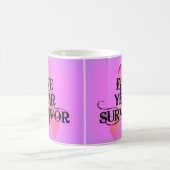 Mug Cancer du sein Survivant de 5 ans (Centre)