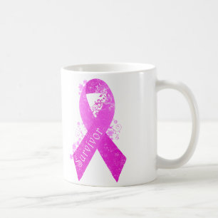 Mug Cancer du sein Survivant Vintage