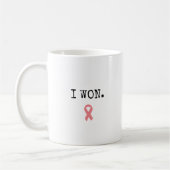 Mug Cancer du sein Survivor Fighting Encouragement Cad (Gauche)