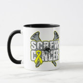 Mug Cancer du testicule de vis (Gauche)