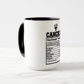 Mug Cancer Faits nutritionnels (Devant gauche)