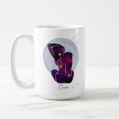 Mug Cancer Feminine Purple Design Zodiac (Gauche)