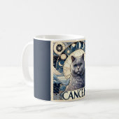 Mug Cancer Intuitive Chat Zodiac Art Nouveau (Devant gauche)