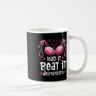 Mug Cancer Je L'Ai Été Je L'Ai Battu Survivor Pink Rib