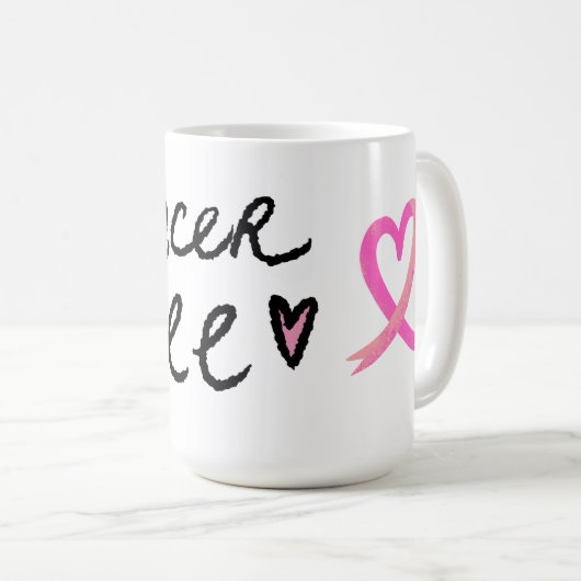 Mug Cancer libre (Devant droit)