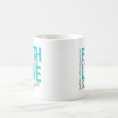 Mug Cancer ovarien de inspiration de collage de slogan (Centre)