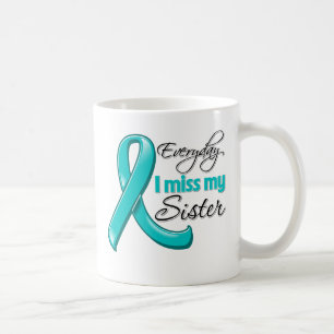 Mug Cancer ovarien quotidien de Mlle My Sister d'I