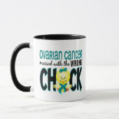Mug Cancer ovarien sali avec le poussin faux (Gauche)
