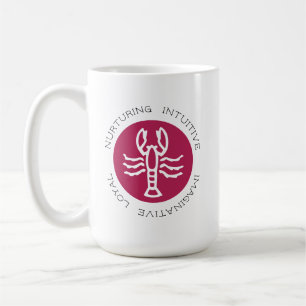 Mug Cancer rose Zodiac Star Signal Personnalité Trait