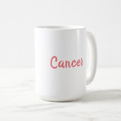 Mug Cancer rose Zodiac Star Signal Personnalité Trait (Devant droit)