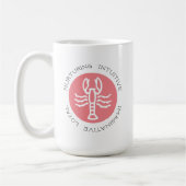 Mug Cancer rose Zodiac Star Signal Personnalité Trait (Gauche)