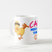 Mug Cancer sali avec le poussin faux (Devant gauche)