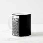 Mug Cancer Style nutritionnel Design zodiaque, cancer (Devant gauche)