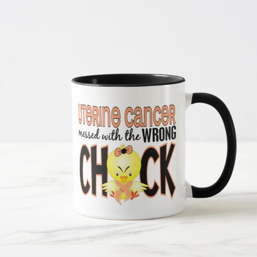 Mug Cancer utérin sali avec le poussin faux (Droite)