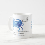 Mug Cancer Zodiac Traits Musique (Devant gauche)