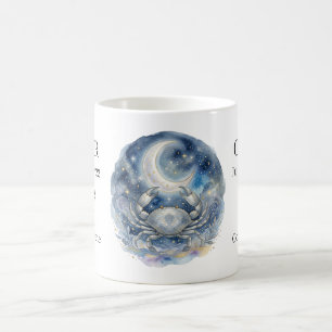 Mug Cancer Zodiaque Crabe Céleste et Lune