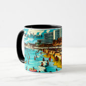 Mug Cancun, Mexique avec une Vibe pop art (Devant gauche)