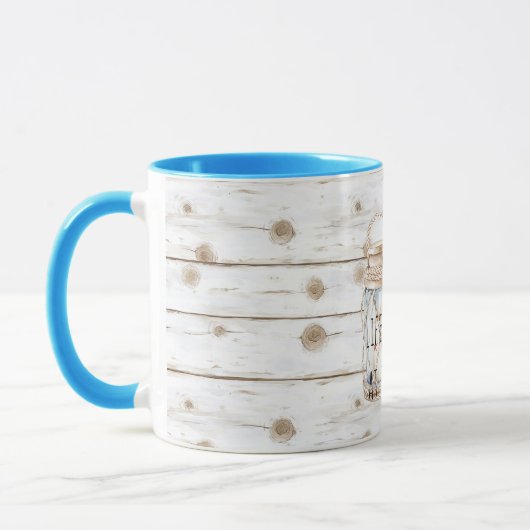 Mug Candles Faux White Wood (Gauche)