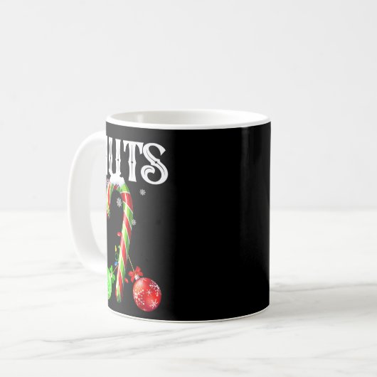 Mug Candy Cane Chest Nuts Couples Funny Chestnuts Xmas (Devant gauche)