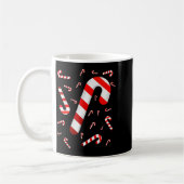 Mug Candy Cane Merry And Bright Red And White Candy Co (Gauche)