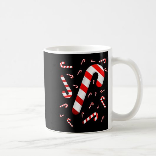 Mug Candy Cane Merry And Bright Red And White Candy Co (Droite)