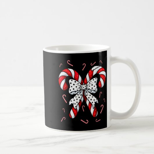 Mug Candy Cane Merry And Bright Red And White Candy Co (Droite)