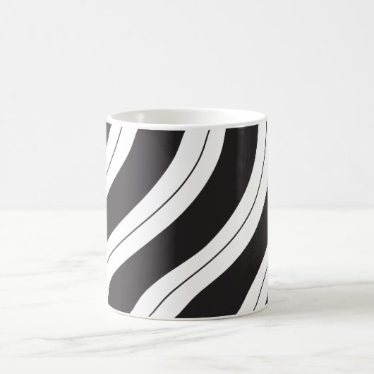 Mug Candy Cane Stripes Black and White (Centre)