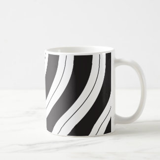 Mug Candy Cane Stripes Black and White