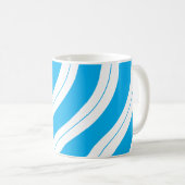 Mug Candy Cane Stripes Blue Christmas (Devant droit)