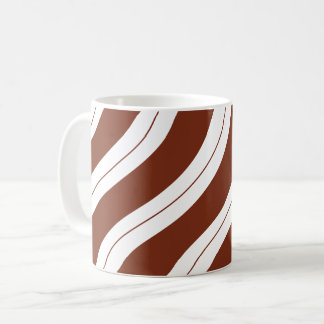 Mug Candy Cane Stripes Brown