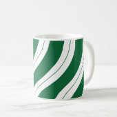 Mug Candy Cane Stripes Festive Green Christmas (Devant droit)