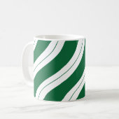 Mug Candy Cane Stripes Festive Green Christmas (Devant gauche)