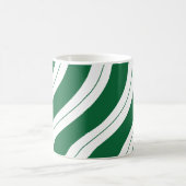 Mug Candy Cane Stripes Festive Green Christmas (Centre)