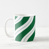 Mug Candy Cane Stripes Festive Green Christmas (Gauche)