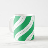 Mug Candy Cane Stripes Green Christmas Coffee (Devant gauche)