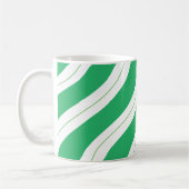 Mug Candy Cane Stripes Green Christmas Coffee (Gauche)