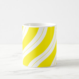Mug Candy Cane Stripes Yellow Christmas