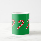 Mug CANDY CANES Pixel Art - Contour Rouge (Centre)