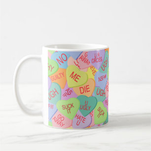 Mug Candy Hearts Motif - SFW