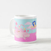 Mug Candy rose du monde gâteau pour la fête d'annivers (Devant gauche)