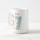 Mug Candy Stripe & Snowflake 67 – Handmade Holiday Num (Devant gauche)