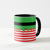 Mug Candy Striped Elf Jingle ! Vacances amusantes (Devant droit)