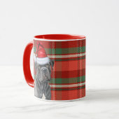 Mug Cane Corso Amoureux des chiens Red Holiday Plaid C (Devant gauche)