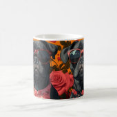 Mug Cane Corso avec des roses du cœur pour la Saint-Va (Centre)
