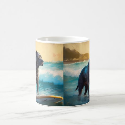Mug Cane Corso Beach Surf Peinture (Centre)