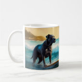 Mug Cane Corso Beach Surf Peinture (Gauche)